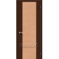 Браво межкомнатная дверь модель Этюд цвет Венге (Ф-27)/Дуб (Ф-01)