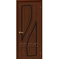 Браво межкомнатная дверь модель Лагуна цвет Шоколад (Ф-17)