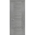 Браво межкомнатная дверь модель Рондо цвет Серый дуб (Ф-16)