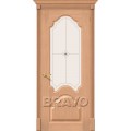 Браво межкомнатная дверь модель Афина цвет Дуб стекло